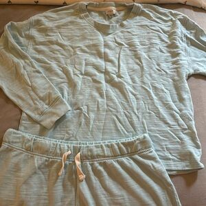 J. Crew Shorts Sweatsuit XL baby blue